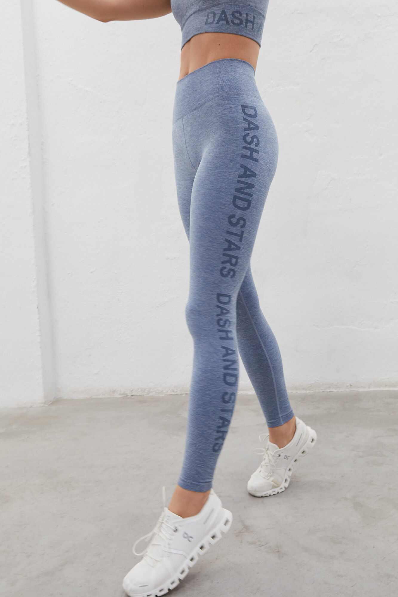 Leggings azuis sem costura - Azul
