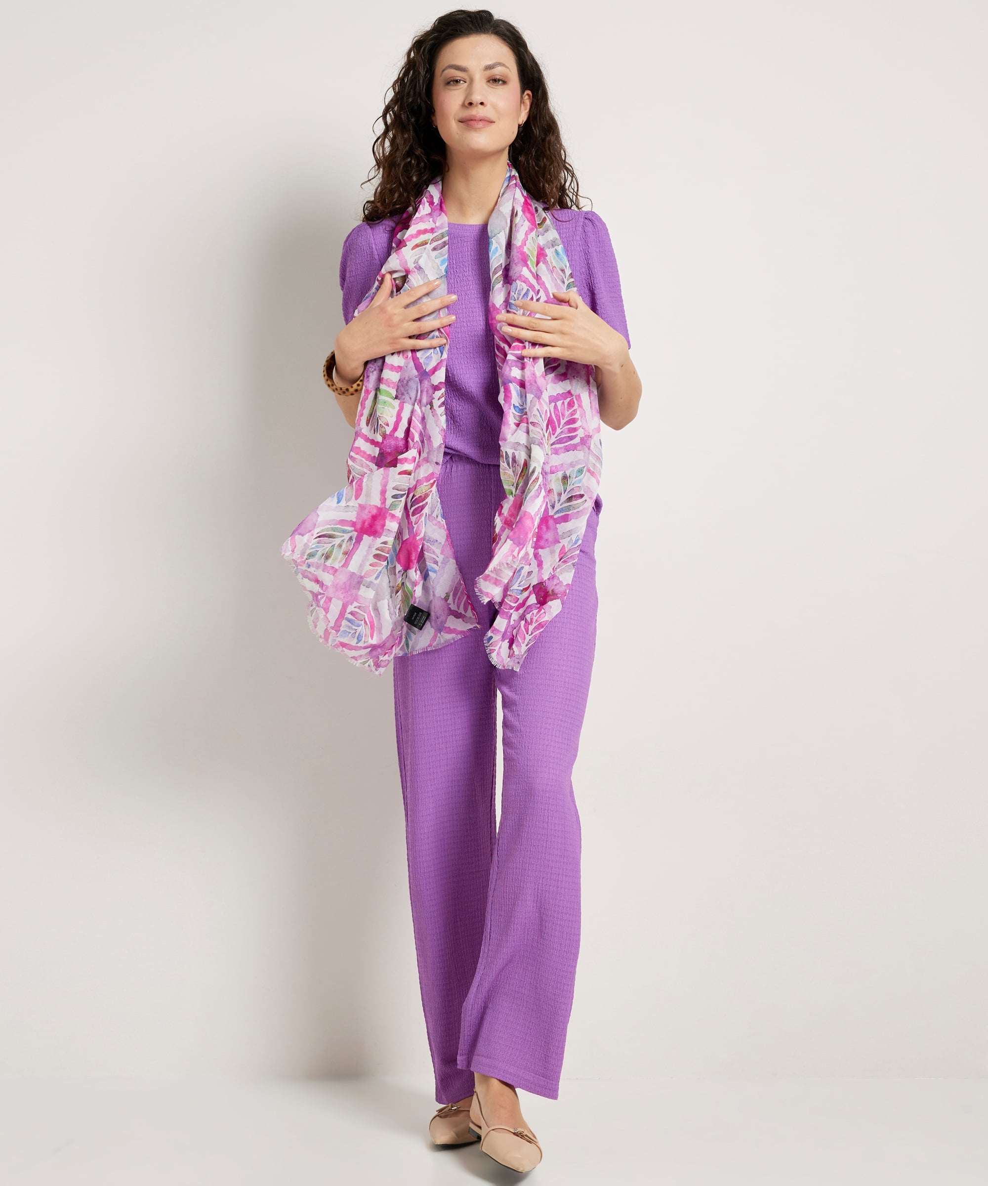 sjaal met abstracte print