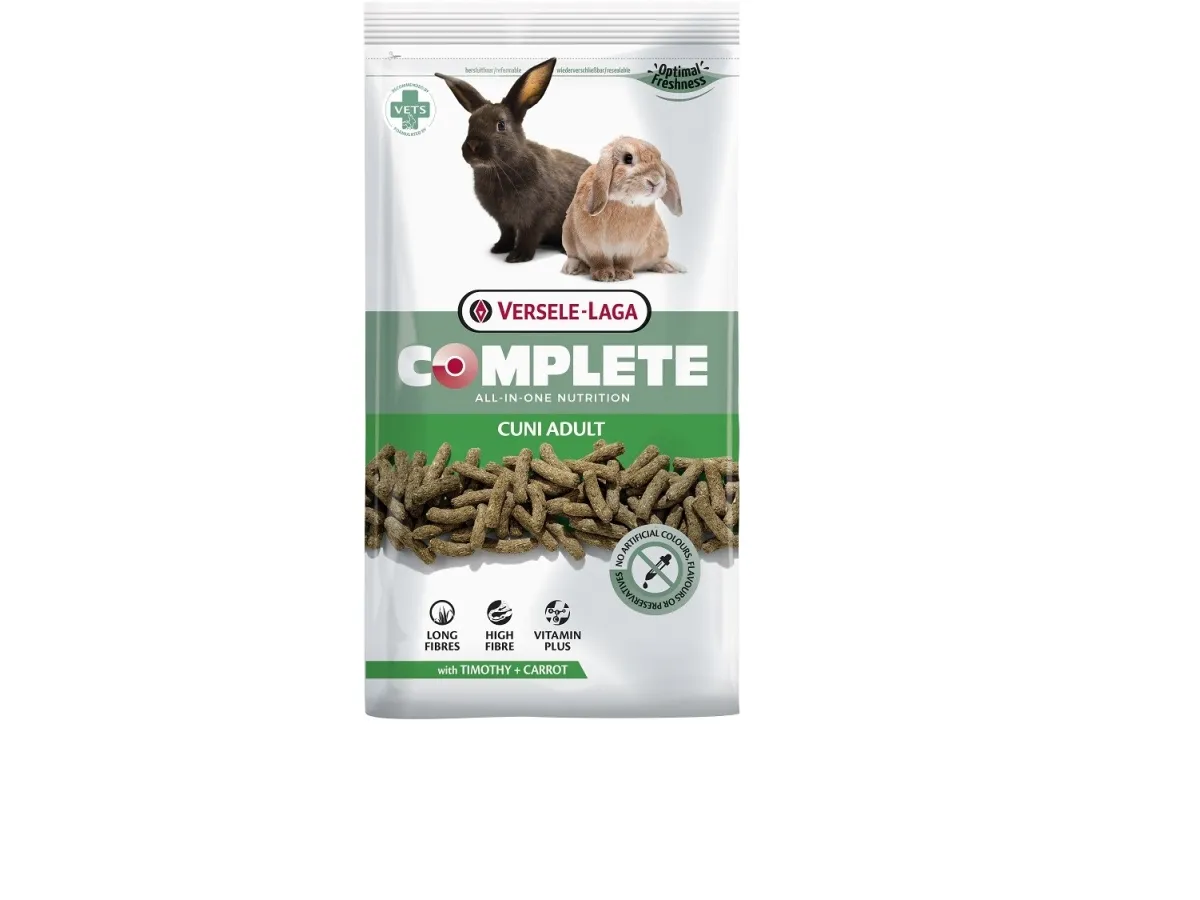 Versele-Laga Cuni Adult Complete, Snack, 1,75 kg, Kanin, Vitamin A, vitamin C, vitamin D3, vitamin E, Kobber, Jod, Jern, Mangan, Selenium, Zink, 14%