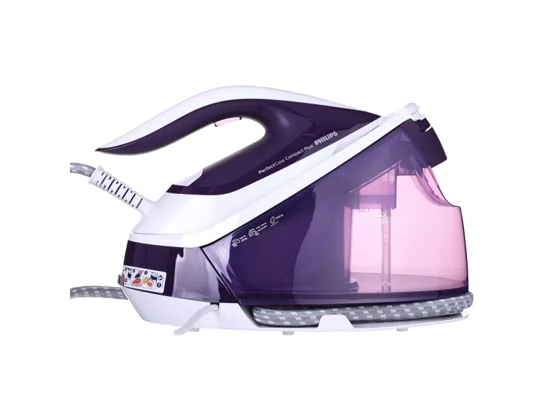 Philips PerfectCare Compact Plus GC7933 - Dampstrygejern med automatisk afbrydelse - såleplade: SteamGlide Plus - 2400 W - magisk lilla