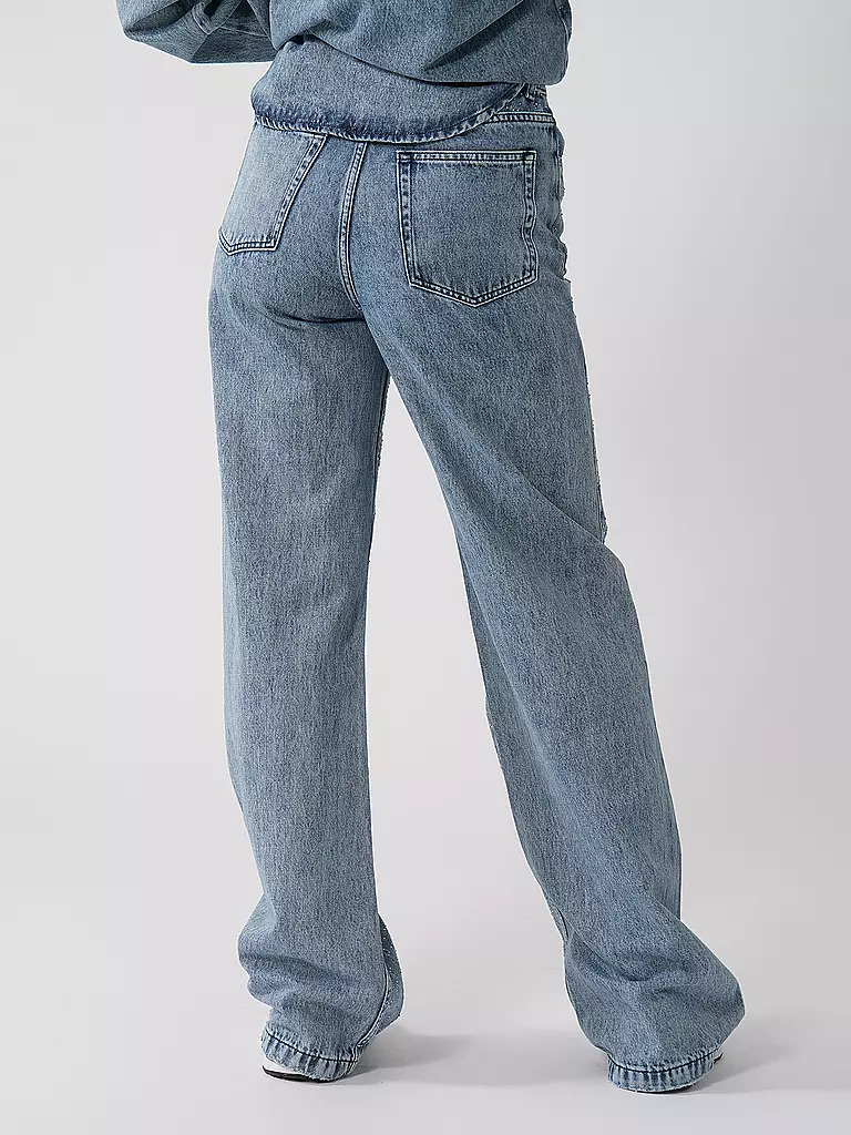 BOSS Jeans Wide Leg Fit MARLENE  blau