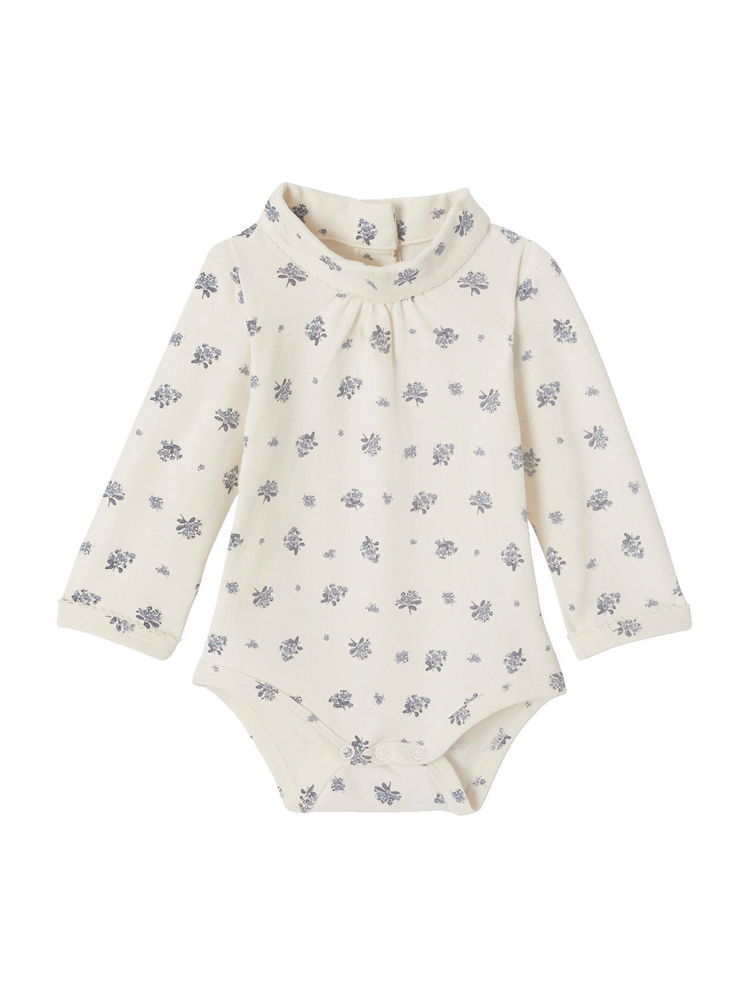 Vertbaudet 2er-Pack Baby Bodys, Langarm wollweiß