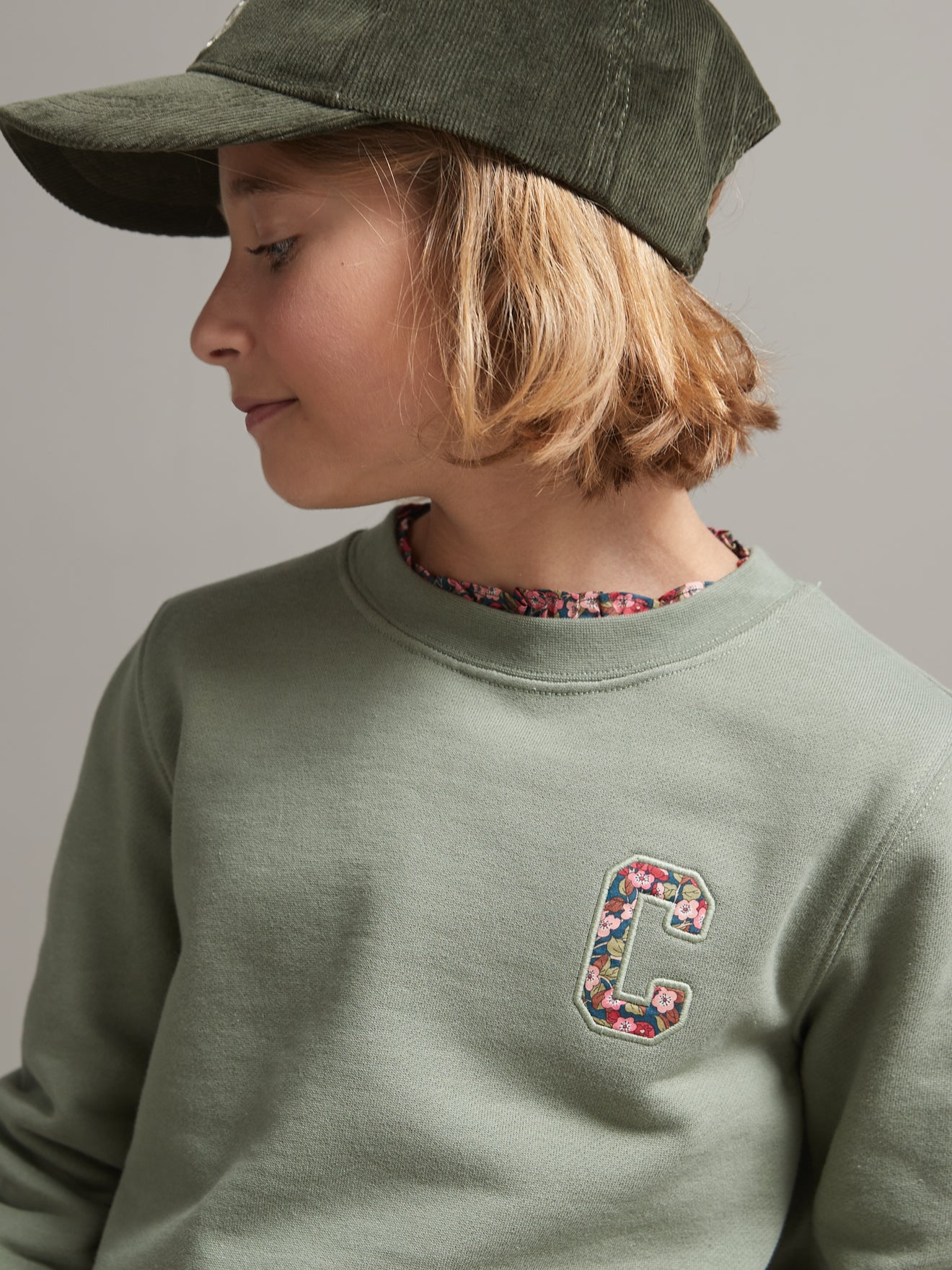Sweat Fille tissu Liberty - Coton Bio