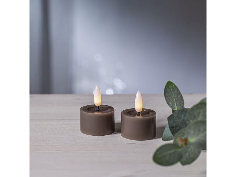 Star Trading LED Teelicht 2 Pack Flow 5 cm – Mole LED Teelichter-2er-Set
