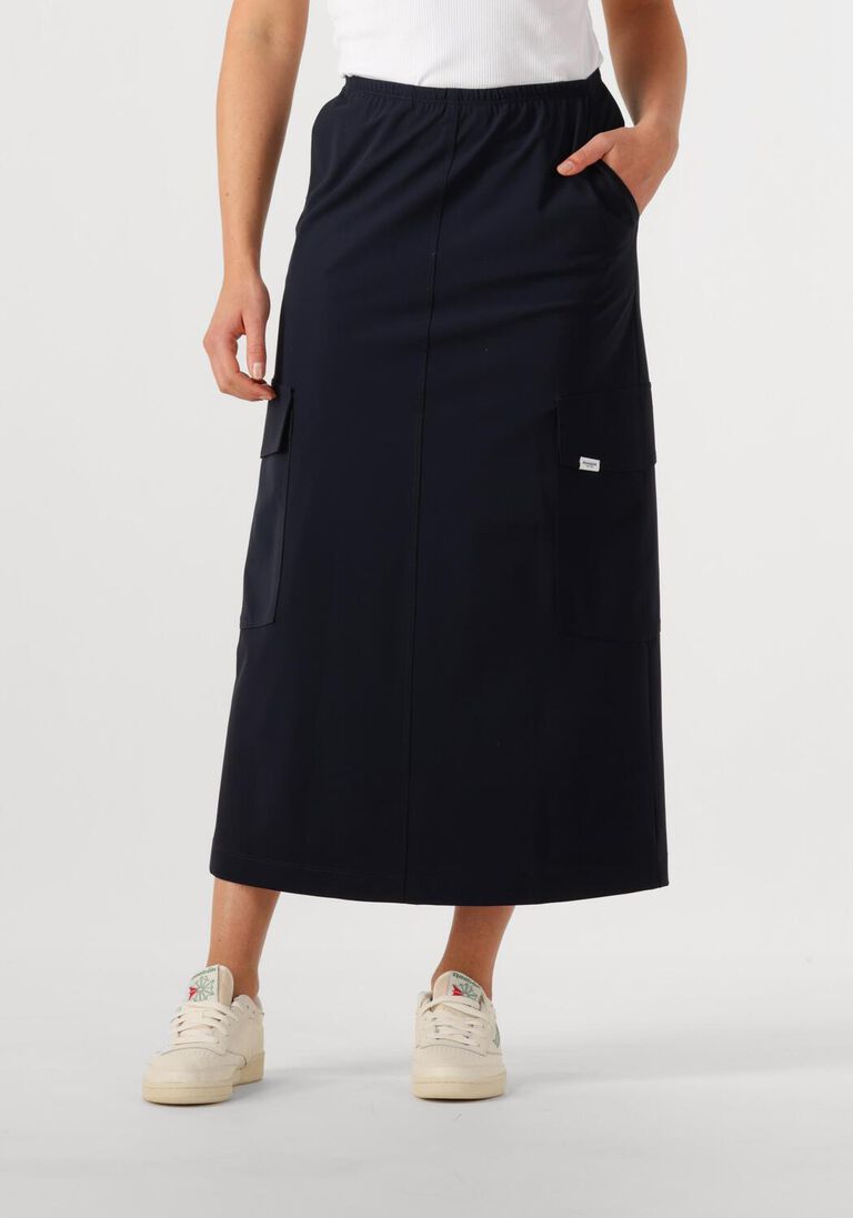 blauwe penn & ink midirok skirt