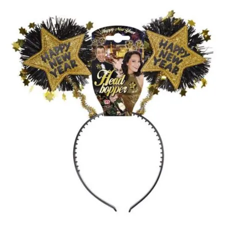 Widmann Goldener Haarreif Happy New Year