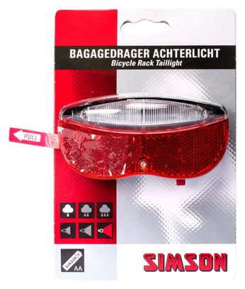 SIMSON feu arrière batterie led 80mm