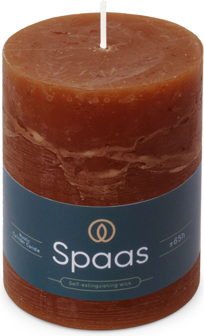 Spaas stompkaars Essential collection bordeaux 65 uur D 8 H 11 cm