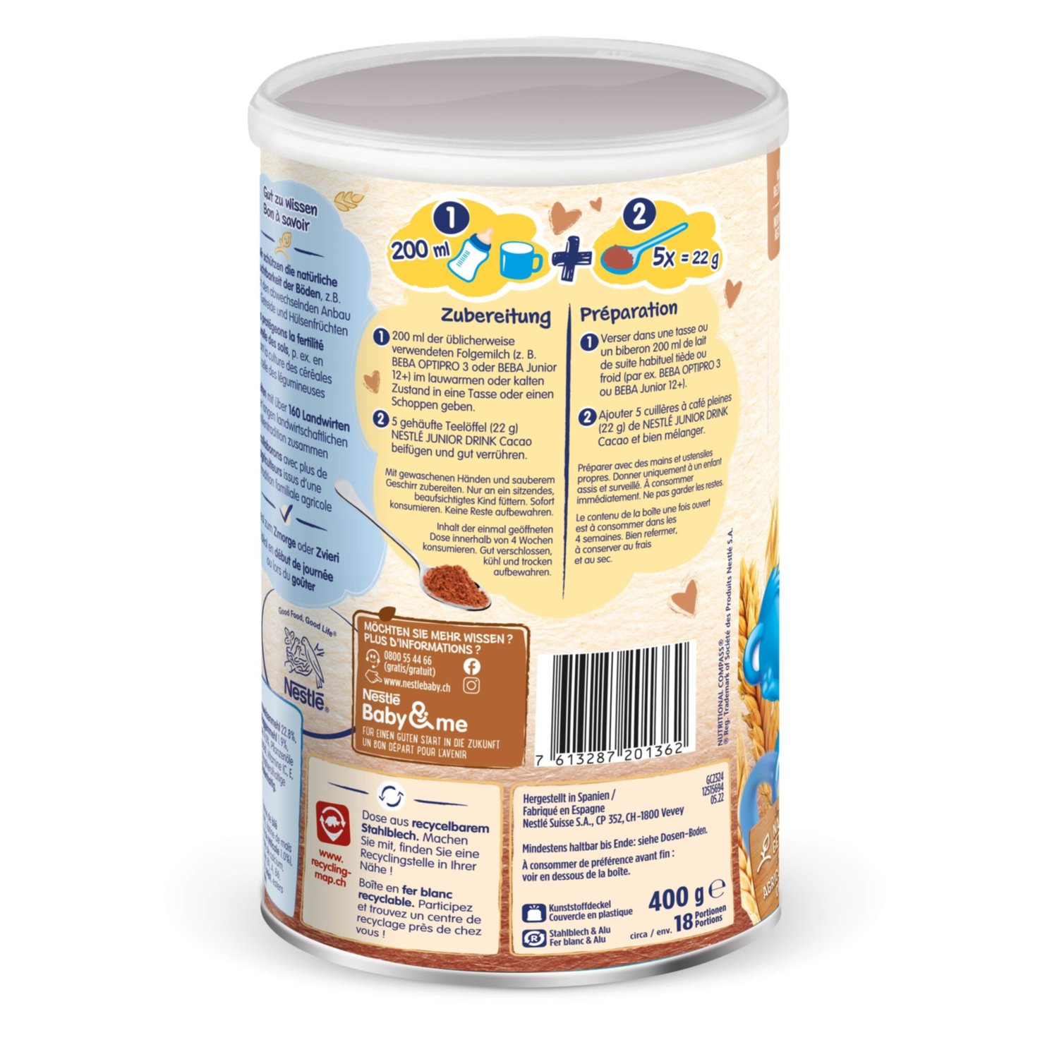 Nestlé Junior Drink Cacao 10+ Monate