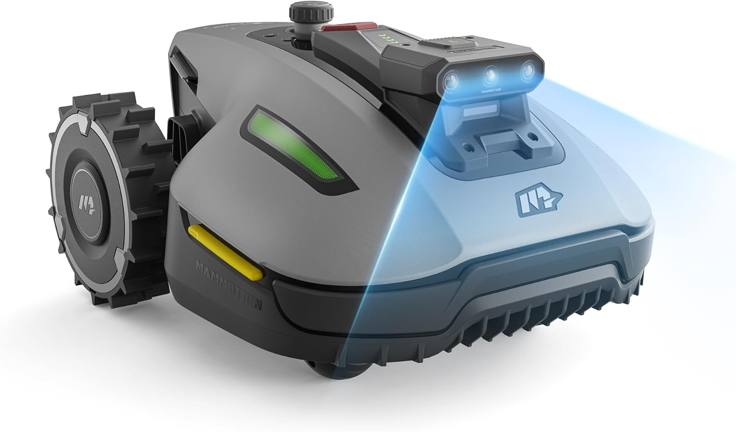 MAMMOTION YUKA mini 2 500 Mähroboter ohne Begrenzungskabel, Empf. 500 m², AI-gestützte DREI-Kamera-Bildverarbeitung Rasenmäher Roboter, Auto-Mehrzonen-Kartierung, DropMow, Manuelle Kartenbearbeitung