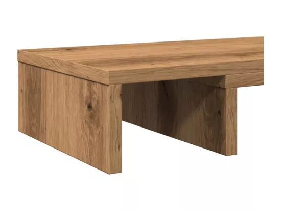 Support de moniteur réglable chêne artisanal bois d'ingénierie