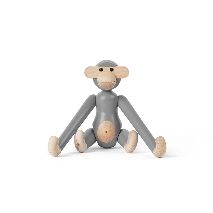 Kay Bojesen - Holz-Affe mini, grau