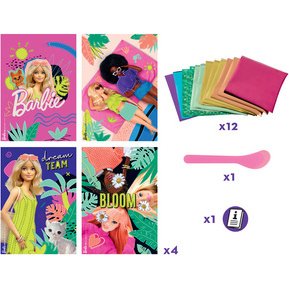 Creativ Kit créatif FOIL ART Barbie, 18 pièces