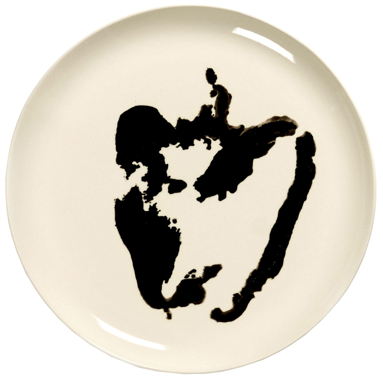 Serax Feast by Ottolenghi dinerbord Ø26.5 set van 2 Dark Blue/White Dots