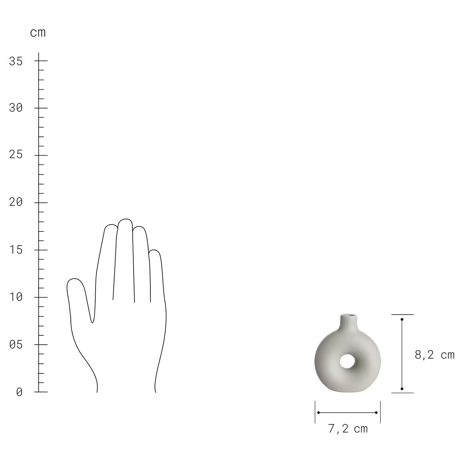 LOOP Vase 3er-Set