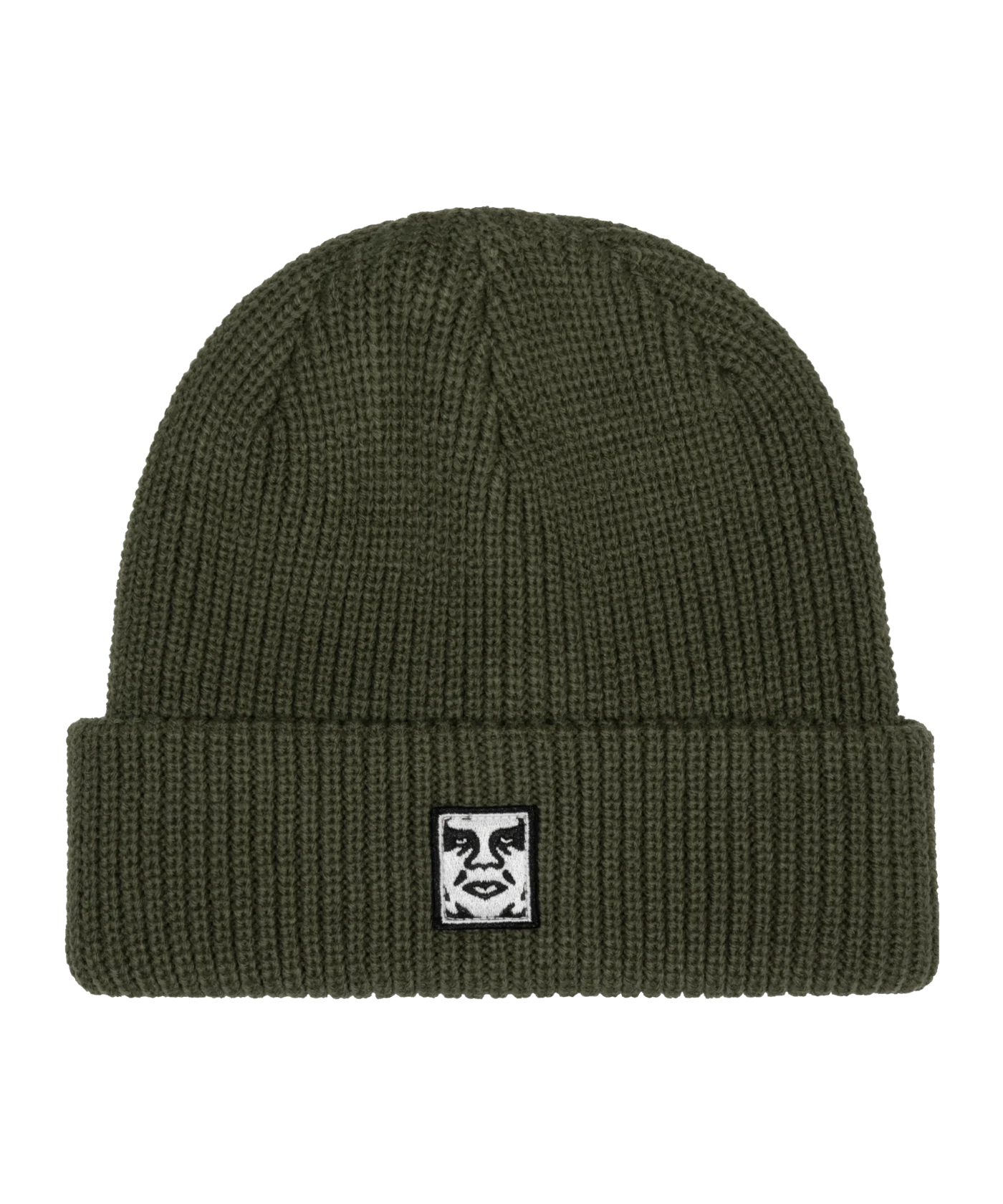 Obey Mid Icon Patch Cuff Beanie Grün