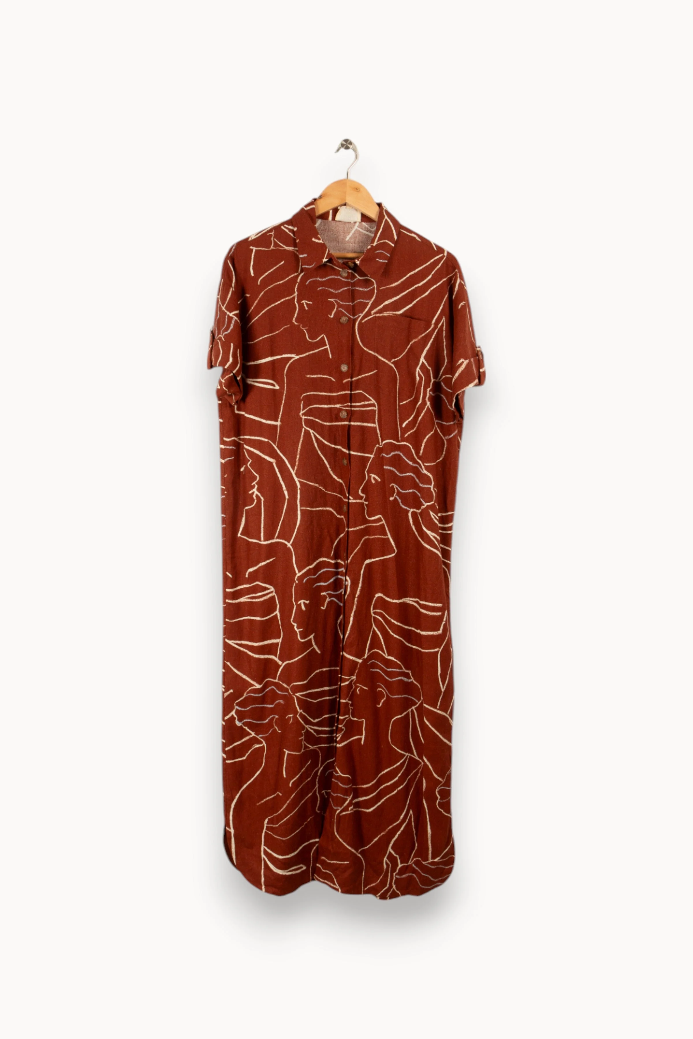 Robe longue | Marron