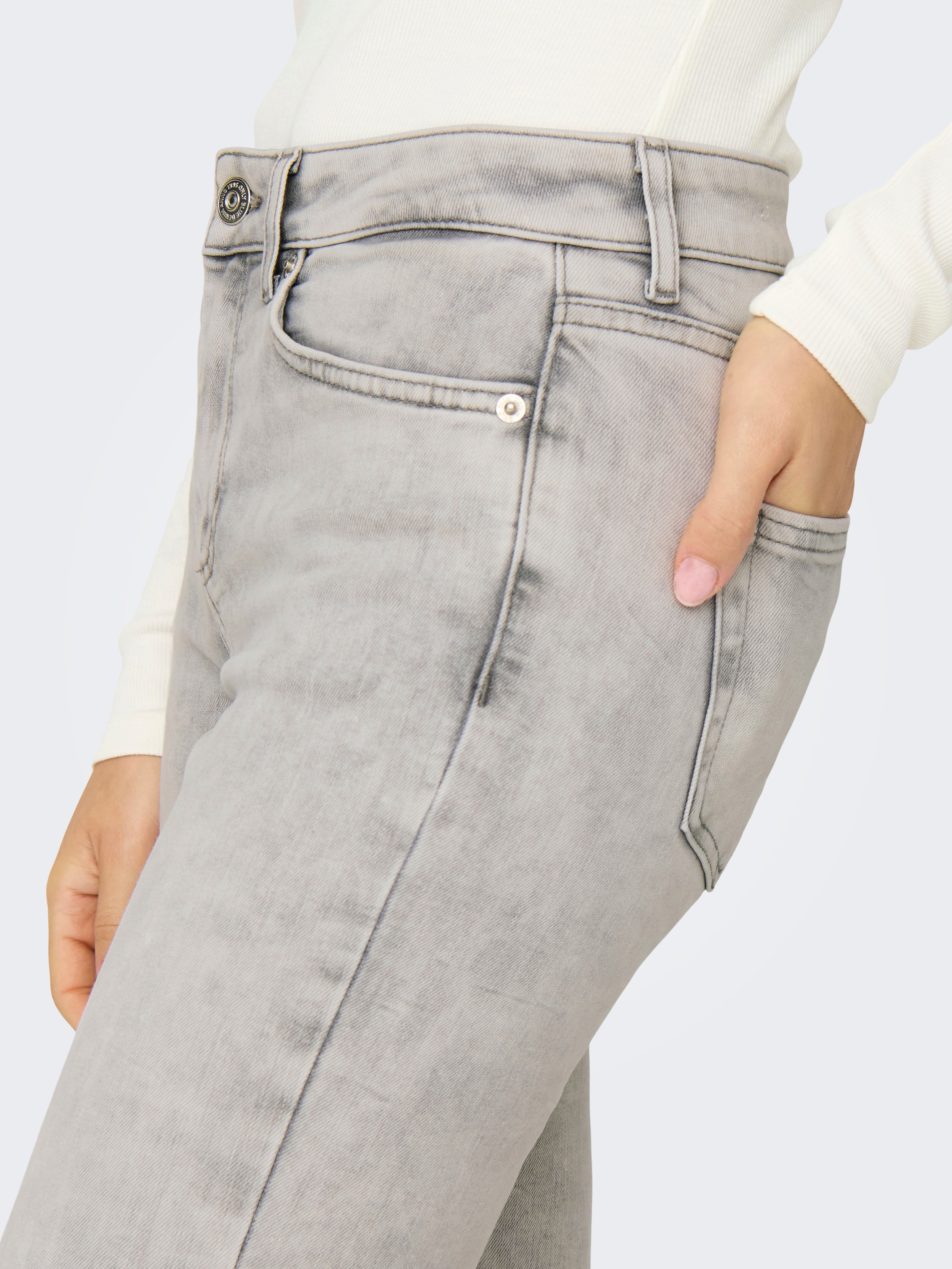 ONLBLUSH Mittlere Taille Skinny Fit Jeans Light Grey Denim