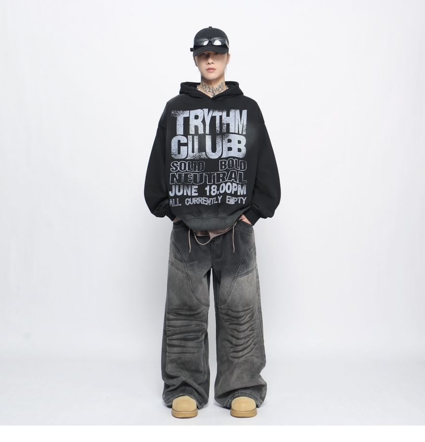 Derbundy - Oversized hoodie met letters
