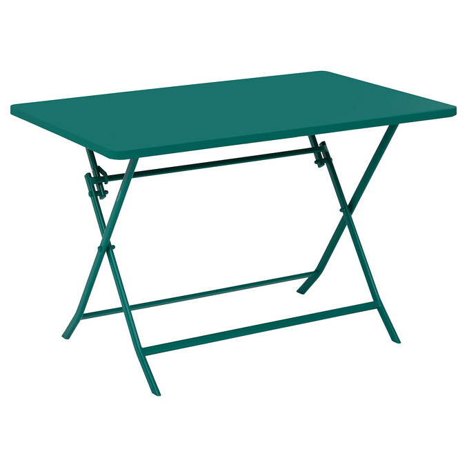 Ensemble table de jardin pliante rectangle + 2 chaises GREENSBORO Opale