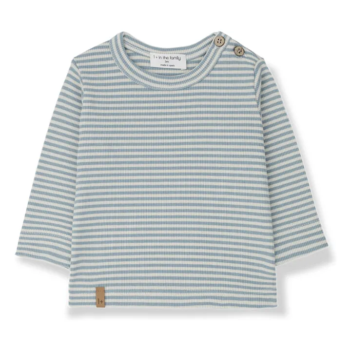 1+ in the family T-shirt Pablo Côtelé | Bleu Vert