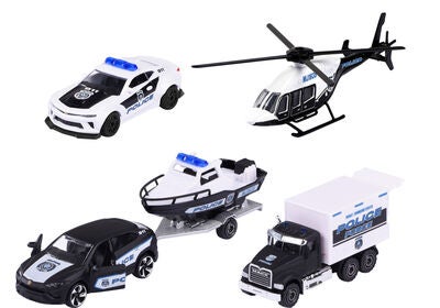 Majorette Politikjøretøy 4-Pack Gaveeske