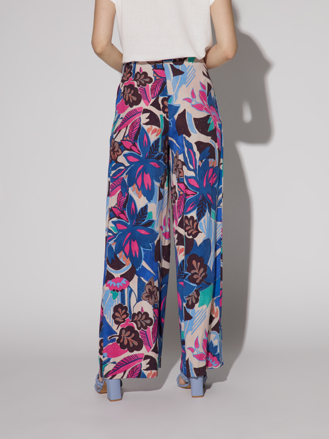 Pantalon fluide taille haute