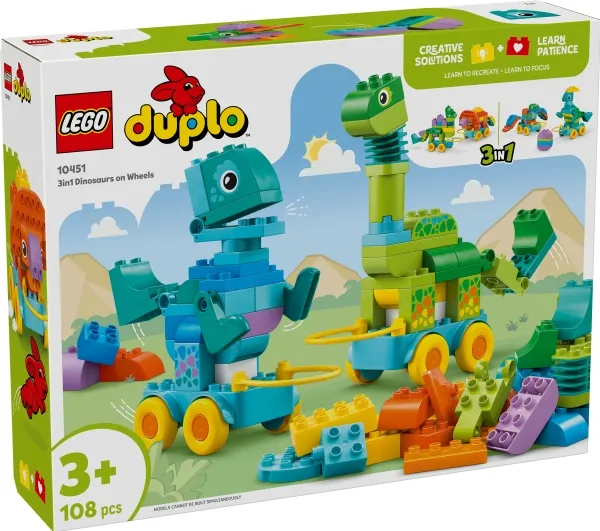 LEGO Duplo 10451 3-i-1-dinosaurer på hjul