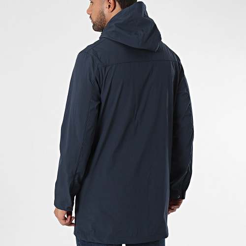 Veste Zippée Capuche Bleu Marine