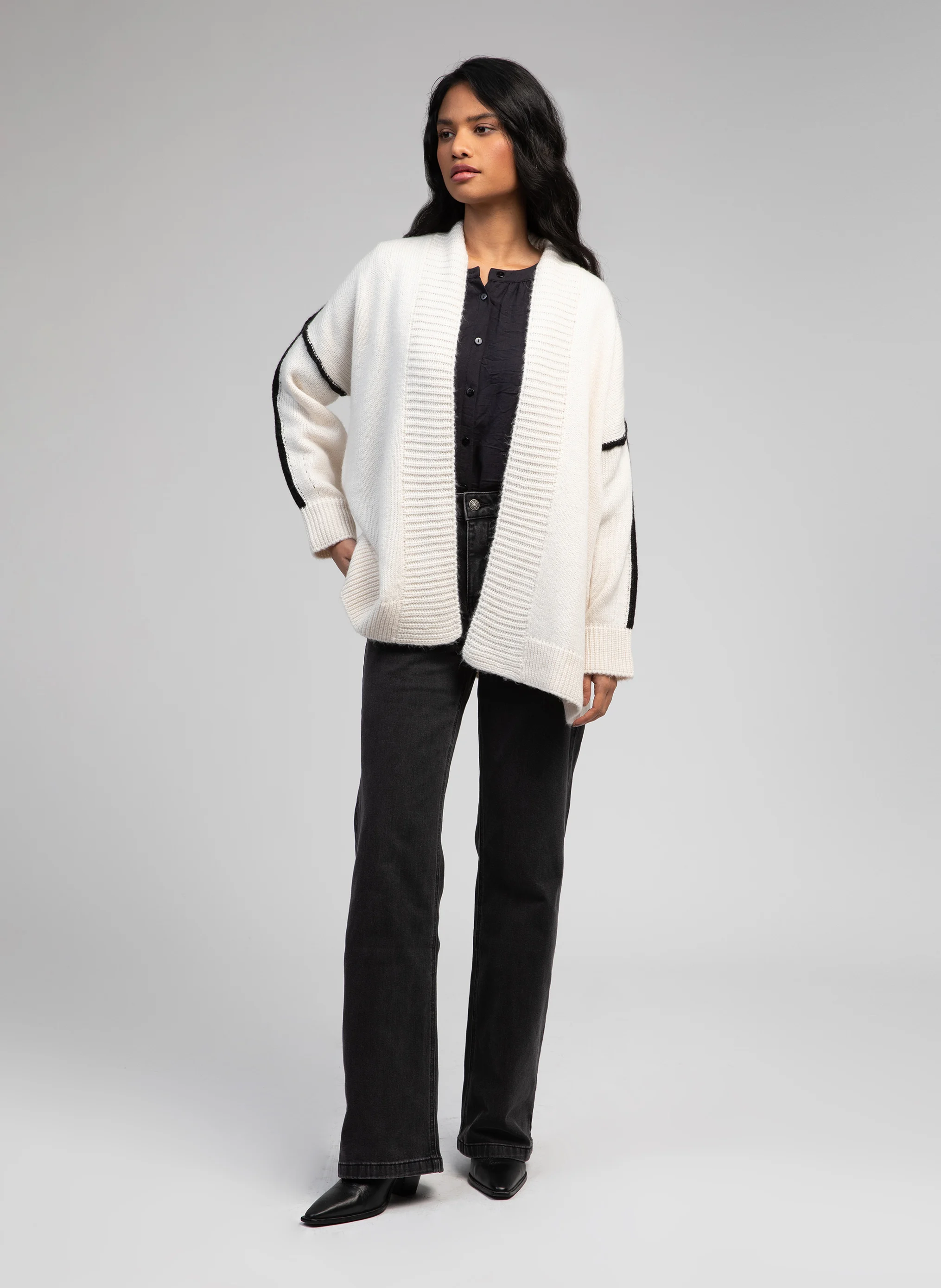 LOURANOS - Cardigan| Blanc