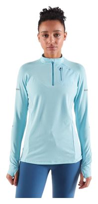 Maillot Manches Longues Femme Kiprun Warm Light Bleu