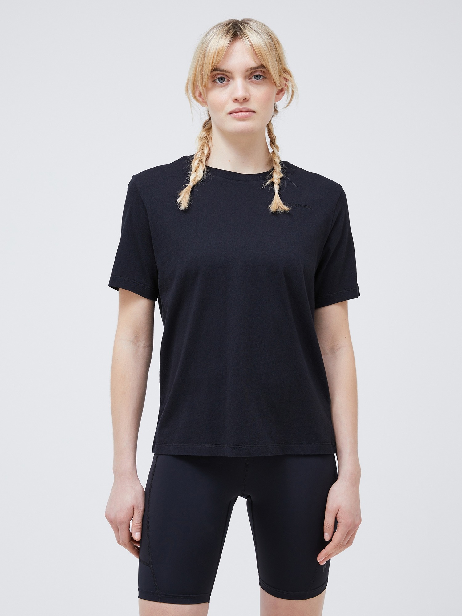 Original Small Logo Tee Dame Black