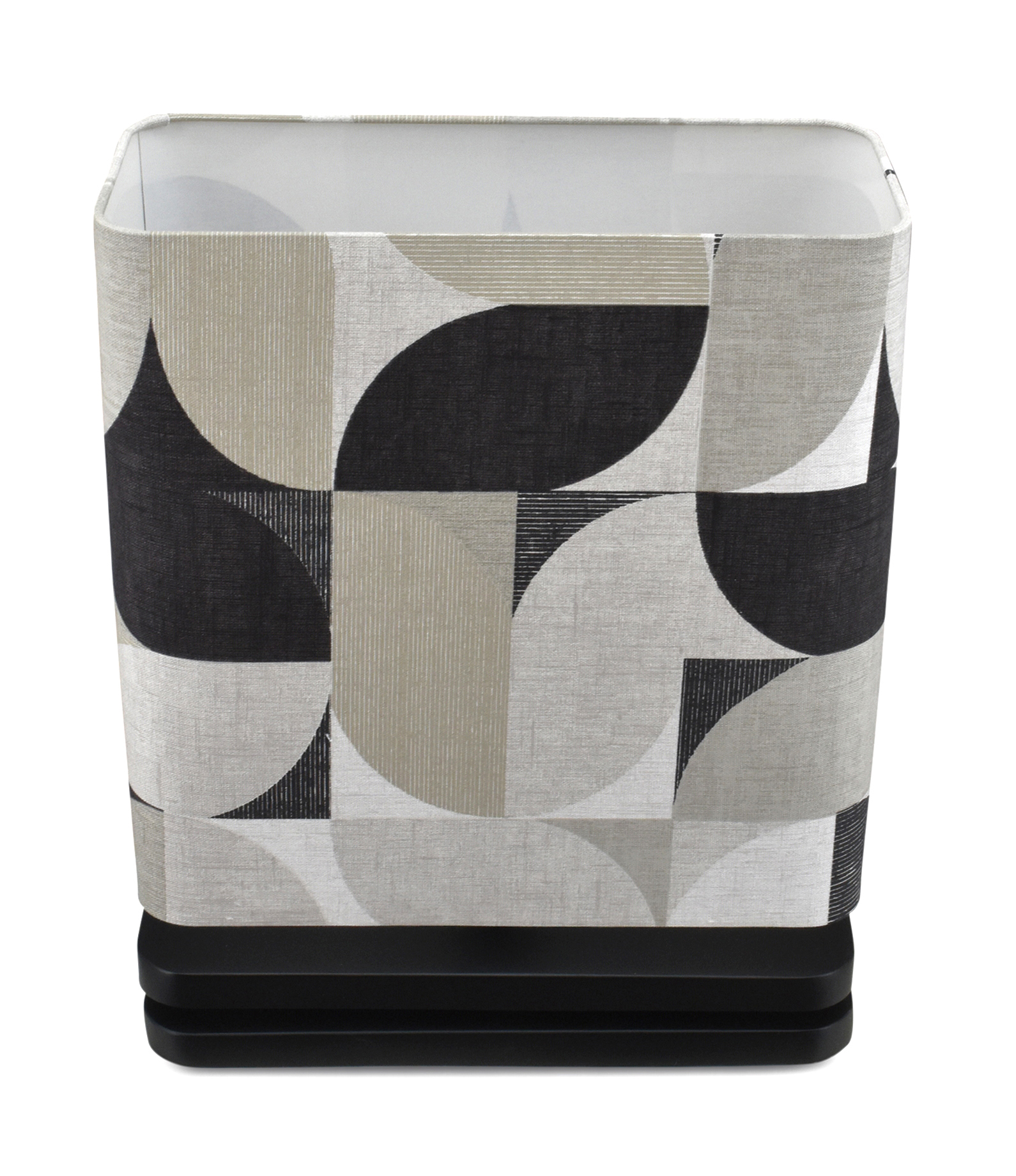 Tafellamp Pizzo retro zwart medium + kap balk 35x16x35cm - Retro antraciet