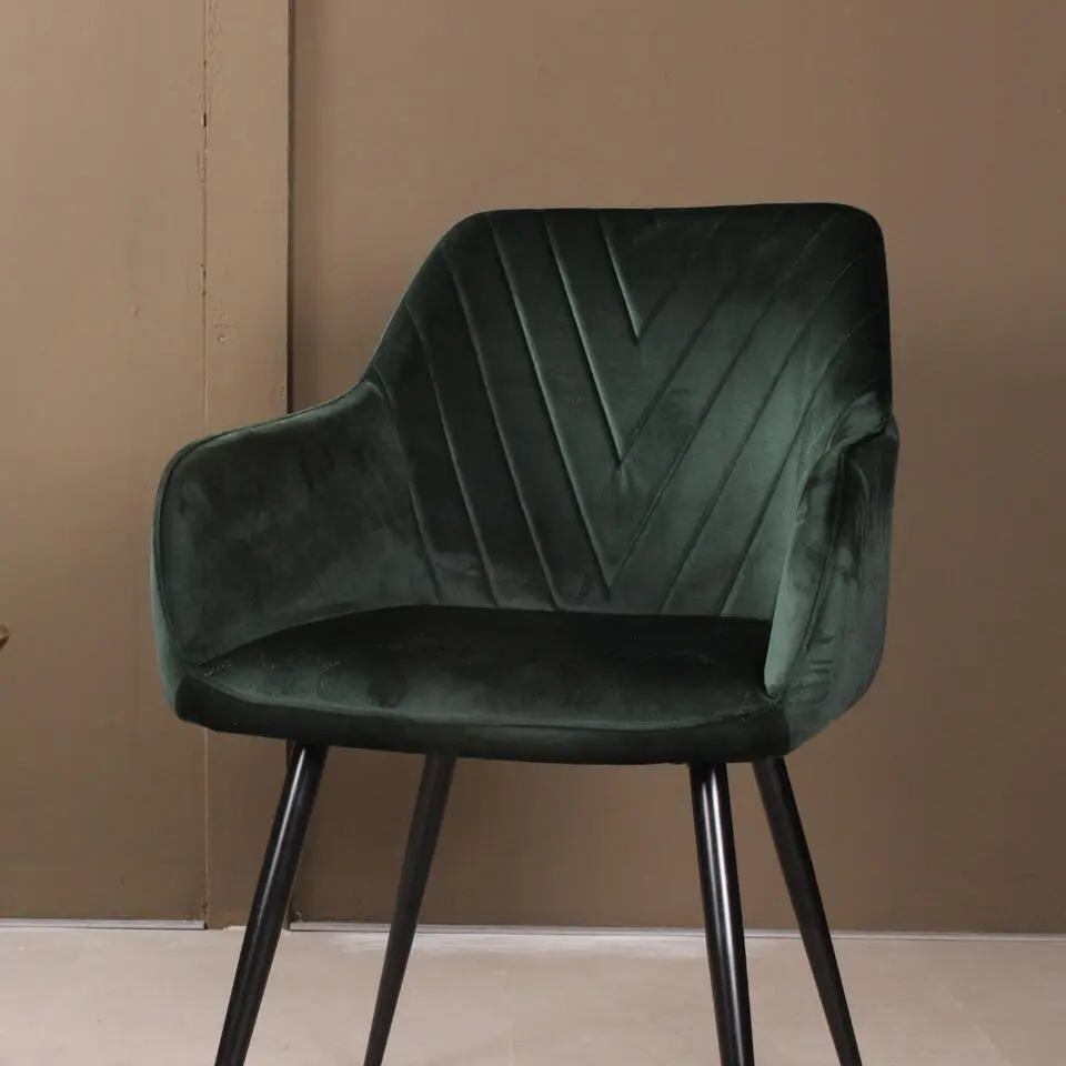 DS4U - Gaby armstoel velvet groen