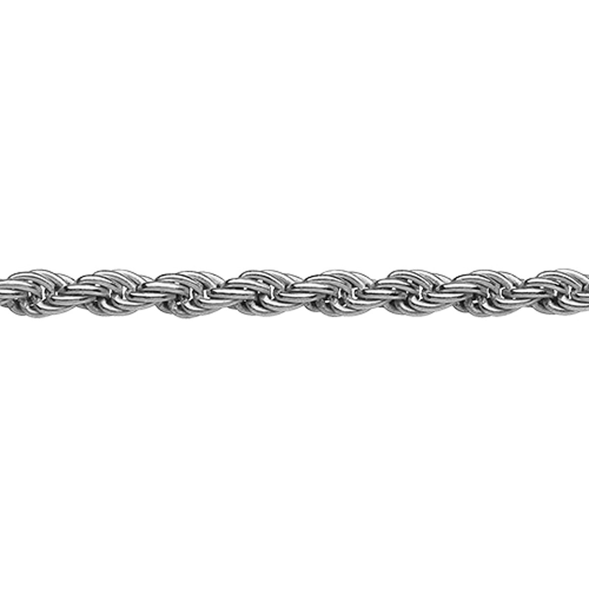 Collier corde OZ Bijoux plaqué argent 2.7mm
