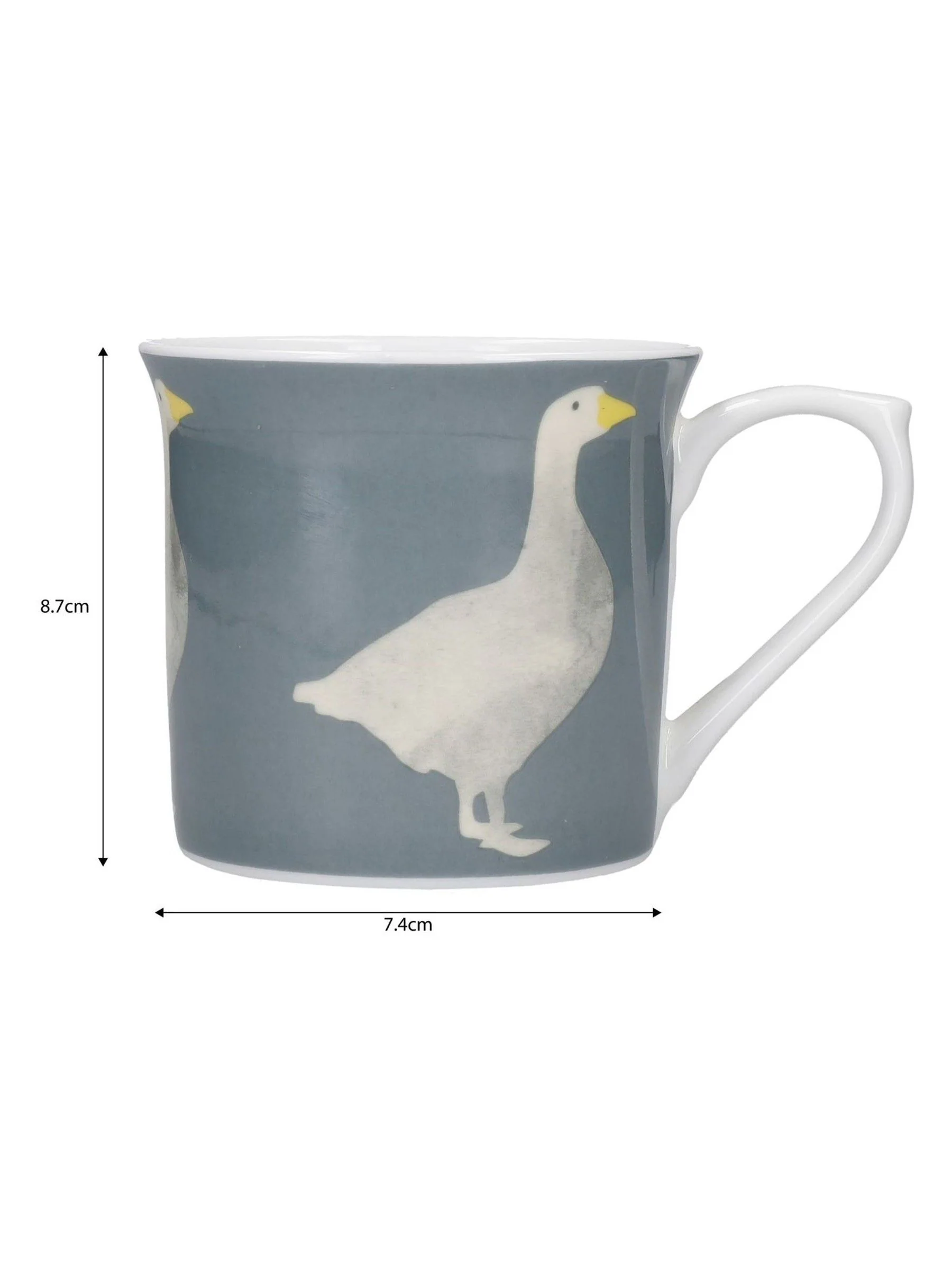 Kitchencraft Set of 4 Goose Patterned Bone China Mugs