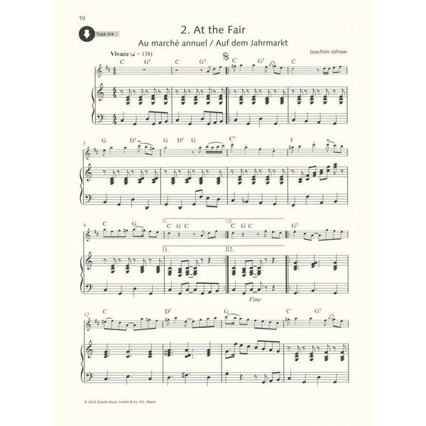 Schott New Klezmer Tunes For Clarinet