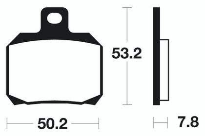 Plaquettes de freins Tecnium Scooter organique - ME230