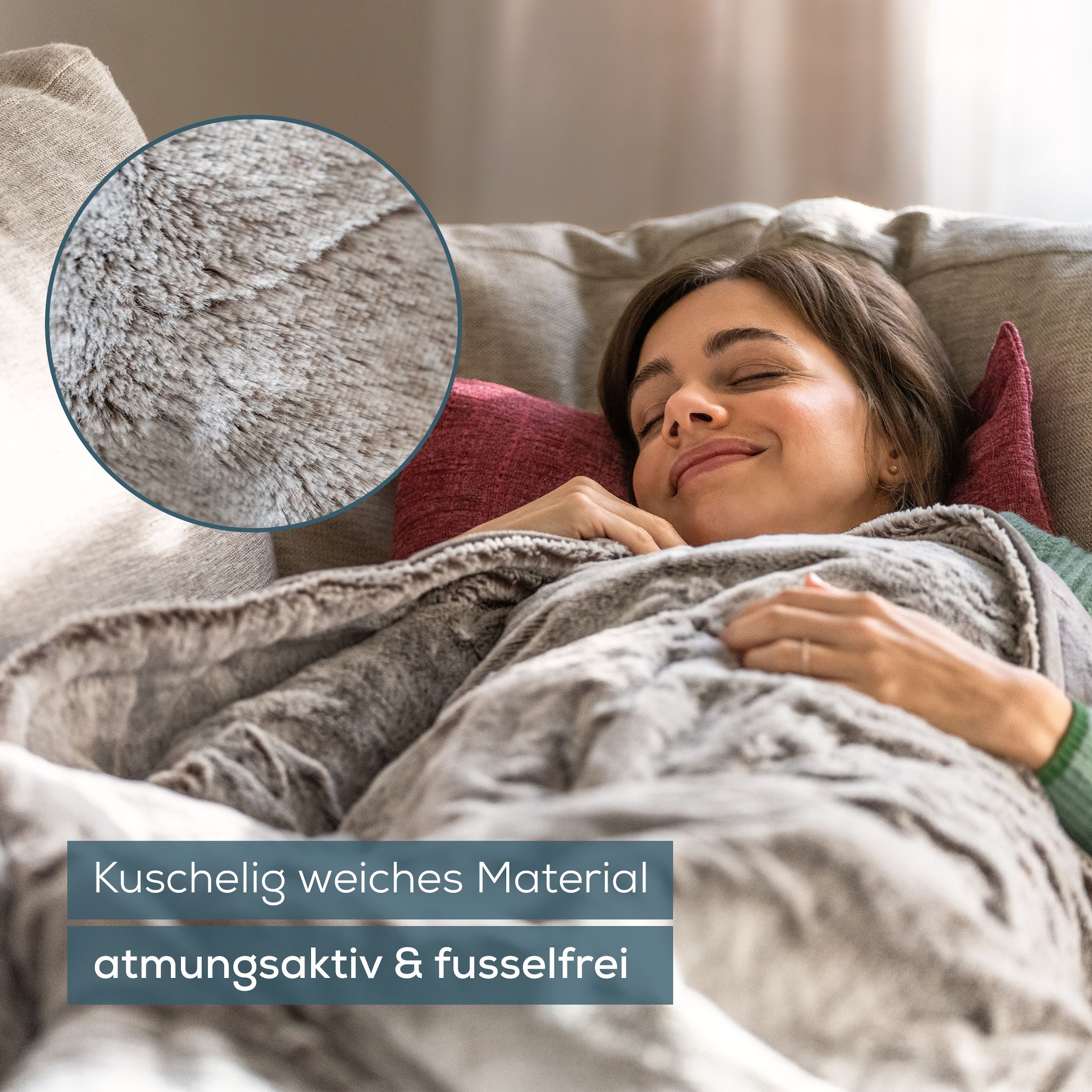 BEURER Heizdecke »HD 150 taupe XXL, elektrische Wärmedecke zum Einkuscheln« 6 Temperaturstufen, kuscheliges Material, maschinenwaschbar