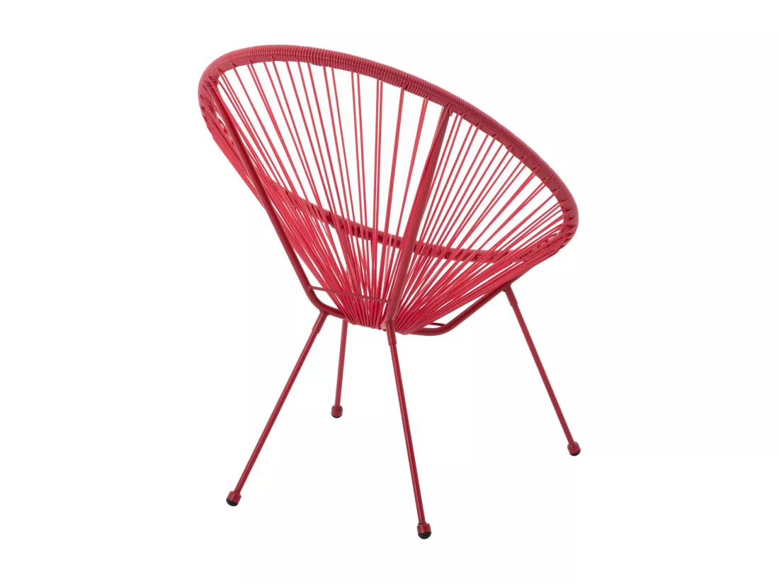 Lot de 2 fauteuils de jardin en fils de résine tressés - Terracotta - ALIOS III de MYLIA