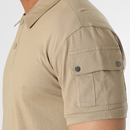 Polo Manches Courtes Beige
