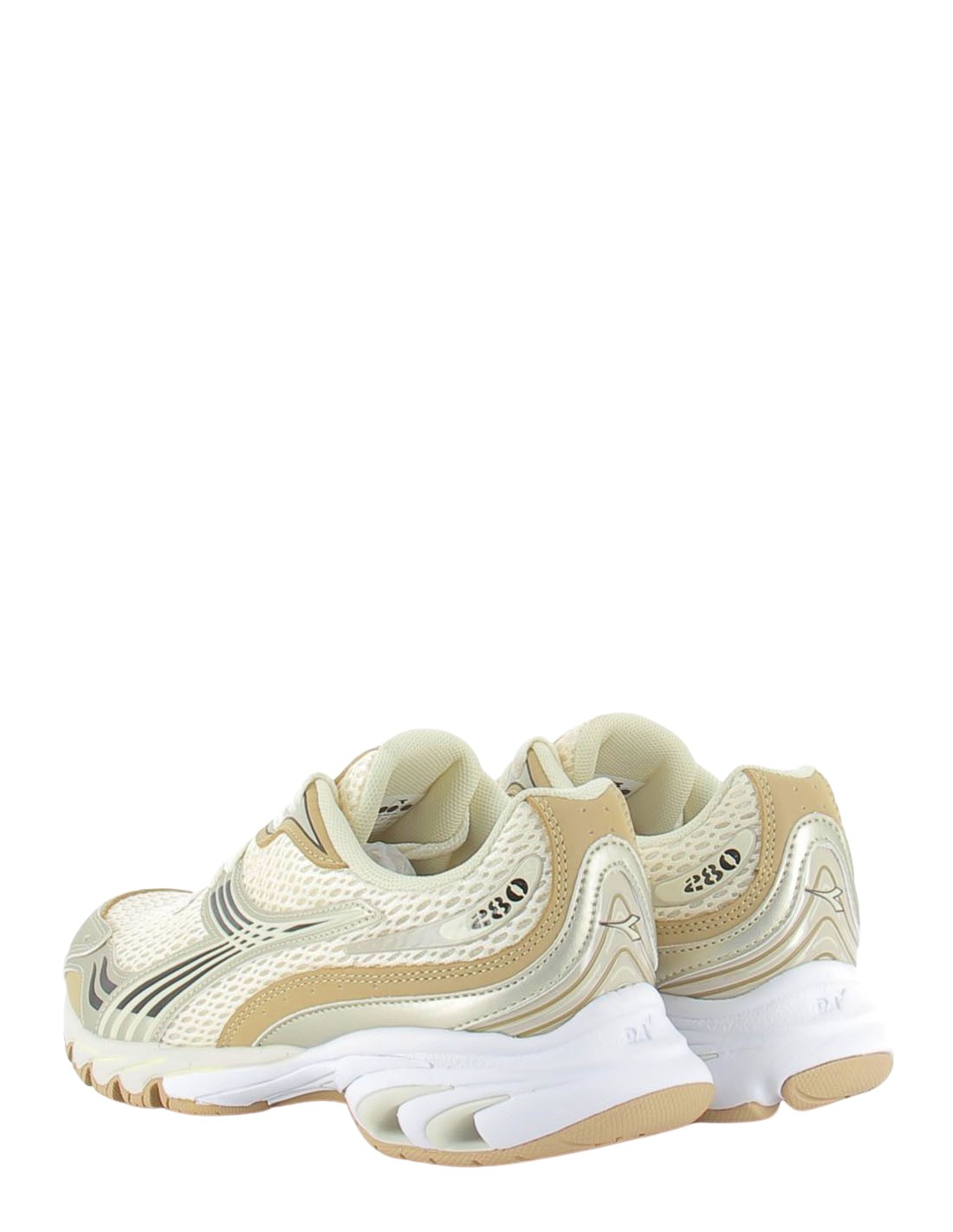 diadora sneakers femme mythos propulsion beige/dorée