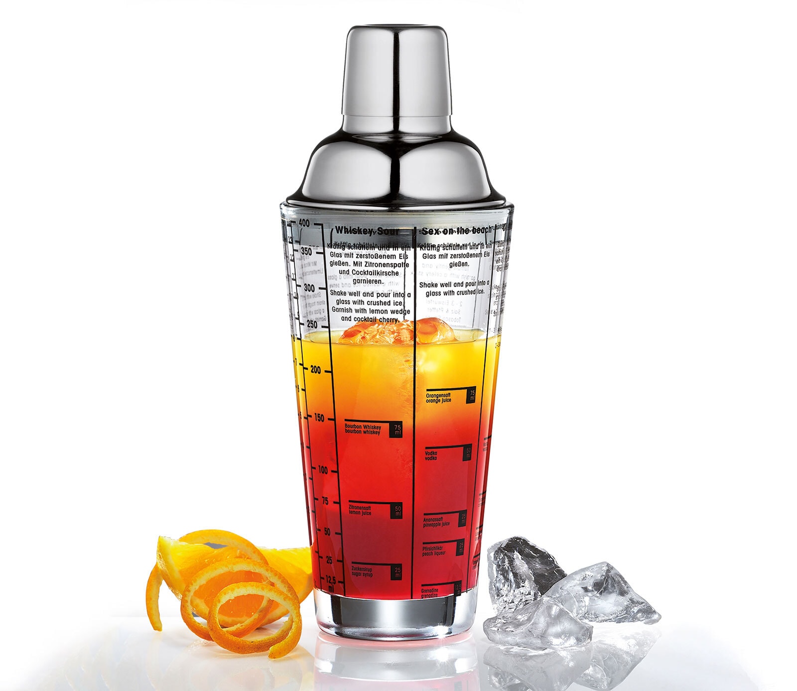 cilio Bar-Set COSMOPOLITAN 5-teilig Edelstahl/Glas