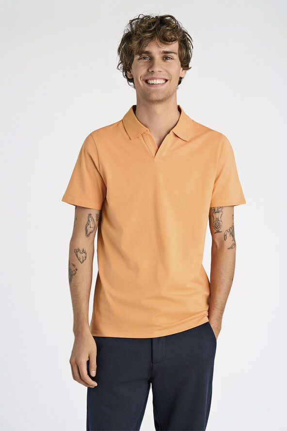 Lindbergh Stretch polo shirt S/S Orange