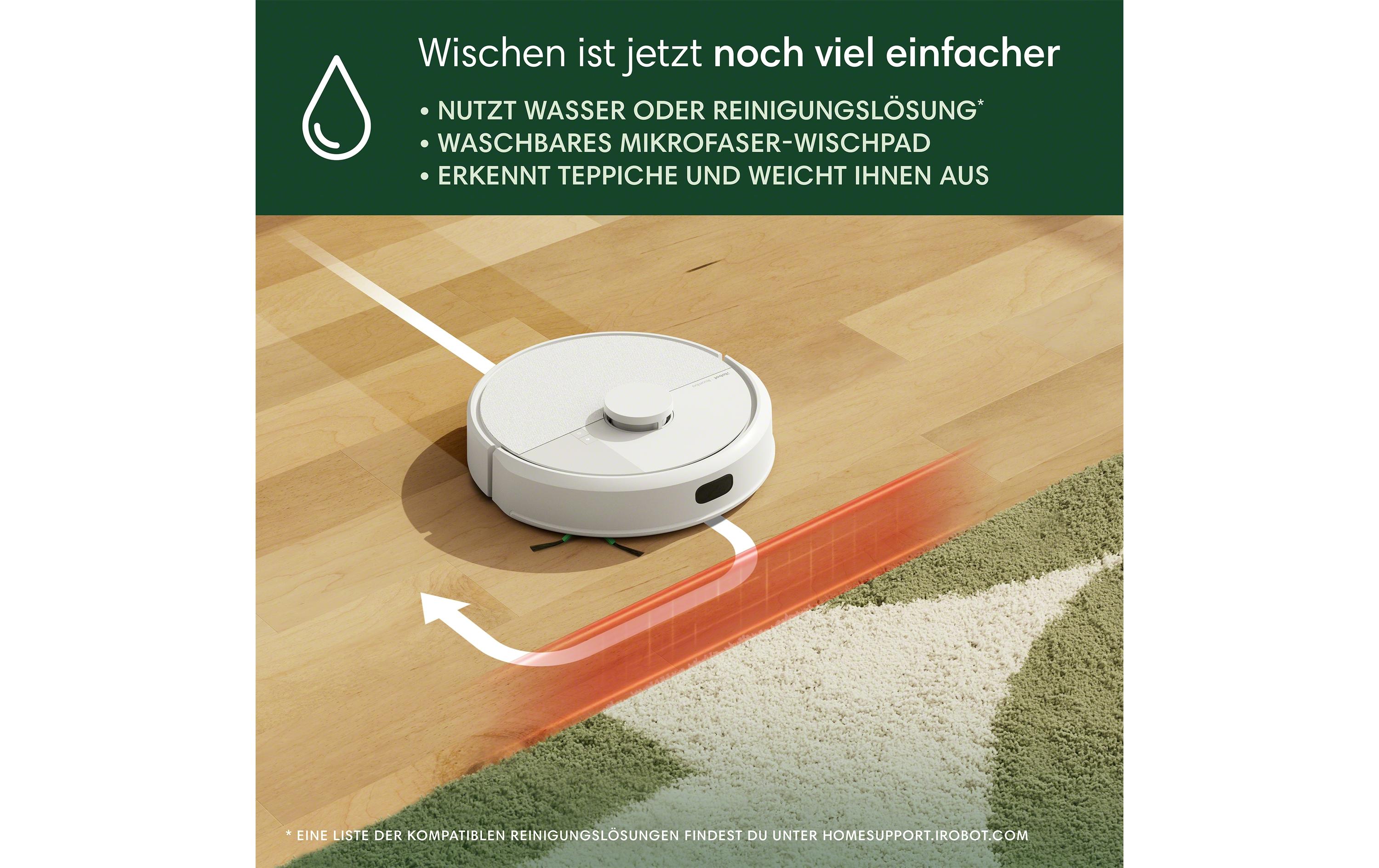 Saug- und Wischroboter Roomba 105 Combo + AutoEmpty Dock<br>Innovativer Reinigungsroboter mit selbstentleerender Dock