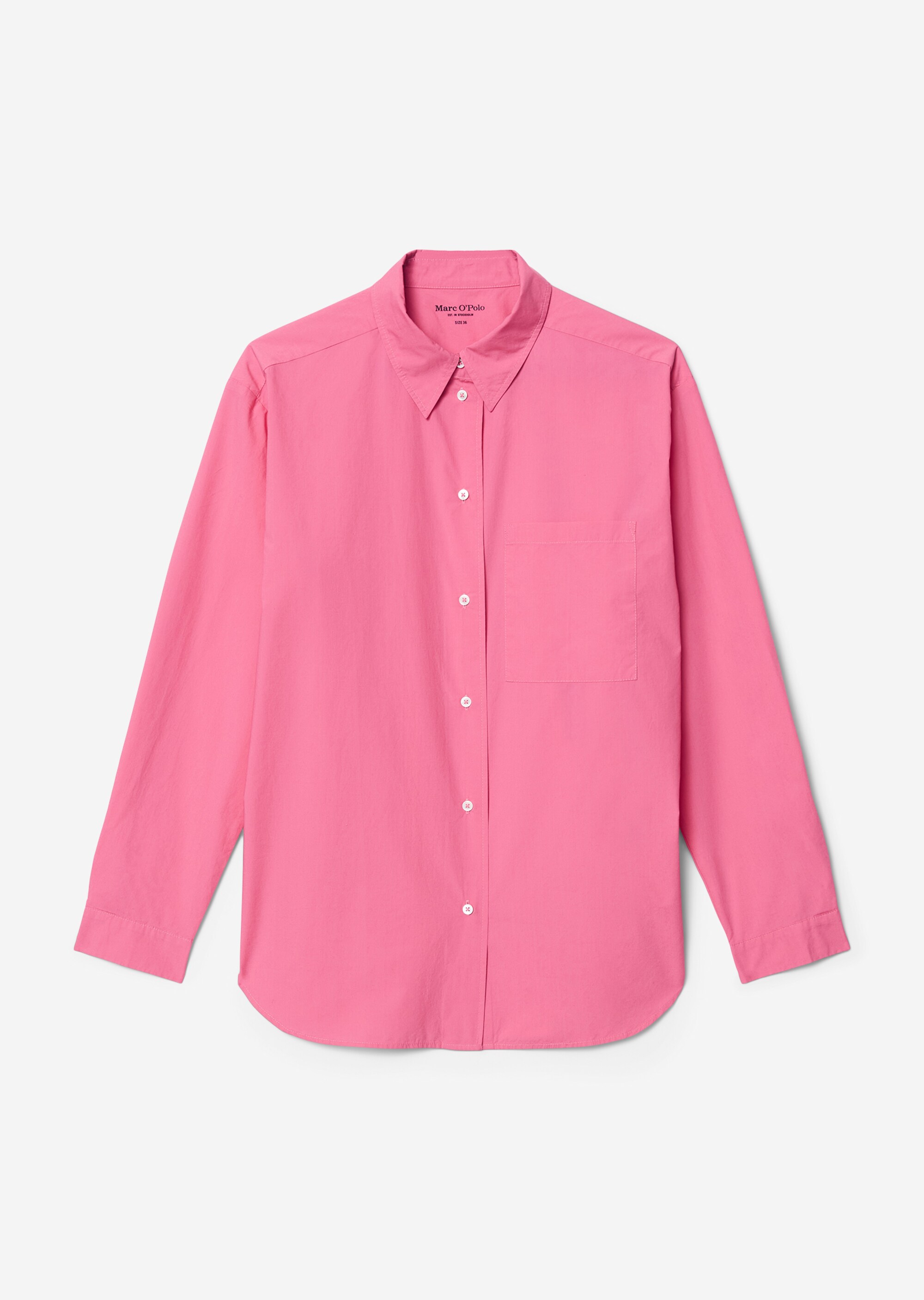 Boyfriend Hemdbluse oversize aus Organic Cotton-Popeline