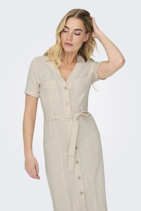 Only beige dames jurk