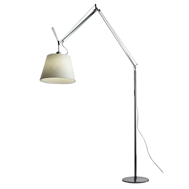 Artemide - Tolomeo Mega LED-Stehleuchte, Body mit Dimmer, Aluminium