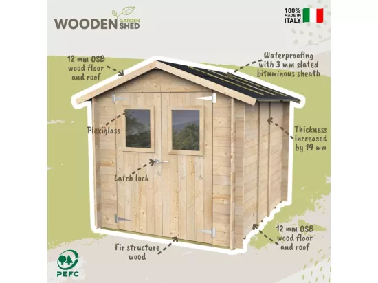 Abri de jardin en bois extérieur outils avec double porte TwinDoorShed