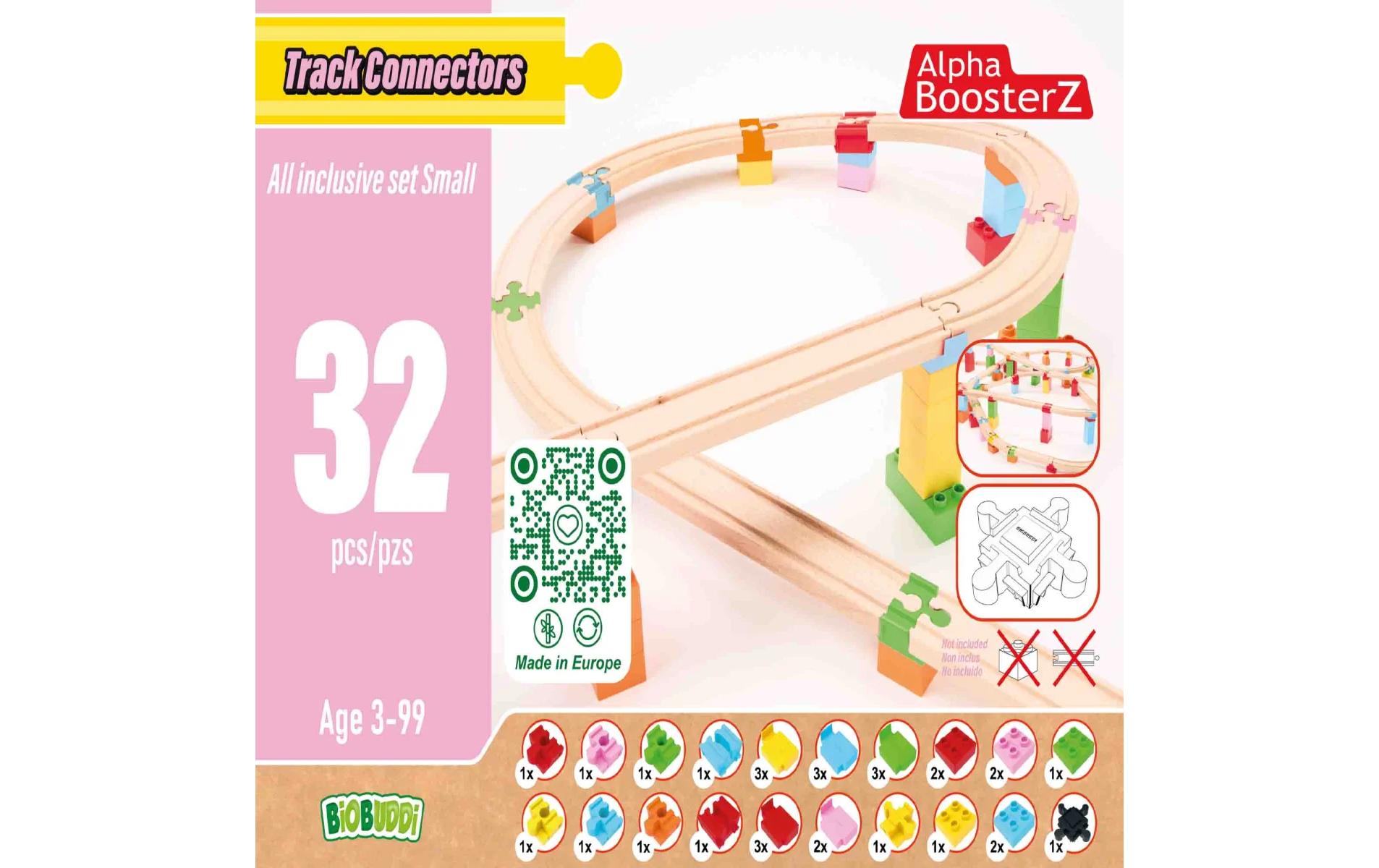 TrackConnectors – all inclusiv Set Small32 Bio-Schienen- und Steine-Verbinder